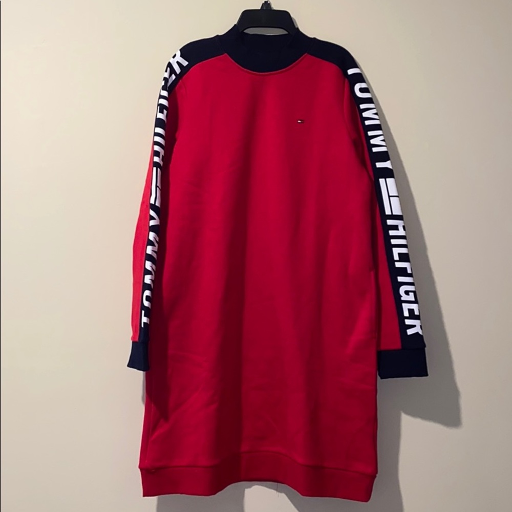 NEW Tommy Hilfiger Red Sweater Dress